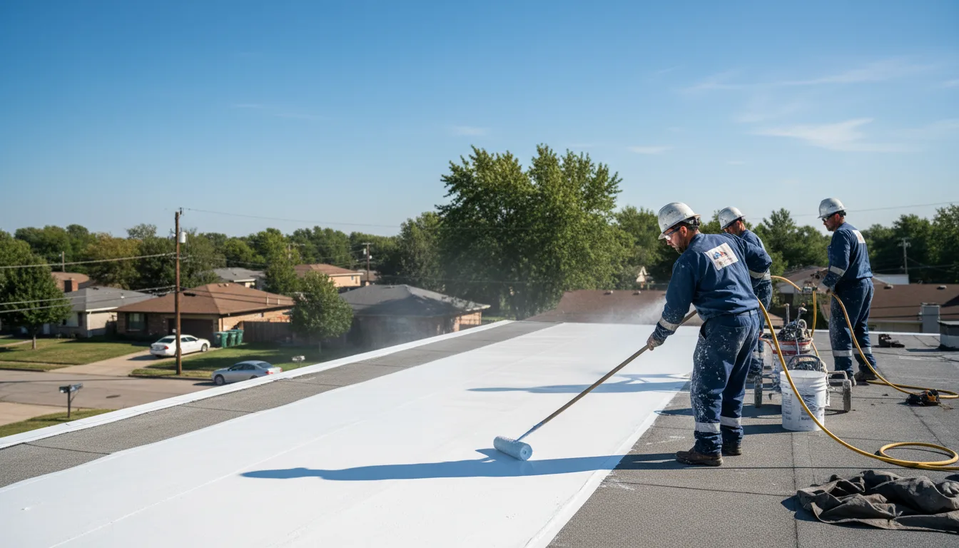 Commercial roof coating in Kirkwood, MO near me